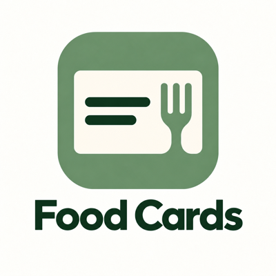 Logo Food Cards